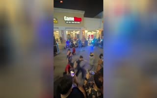  Young Kidss Start A Circle-Pit To Death Metal In Front Of A GameStop While Waiting For The New Zelda Game Release