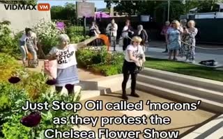 Off the Charts Level Stupid! Envirotards Destroy FLOWERS To Protest Oil Companies