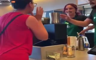 Prototypical Liberal White Woman Goes Full Nuclear Karen At Starbucks