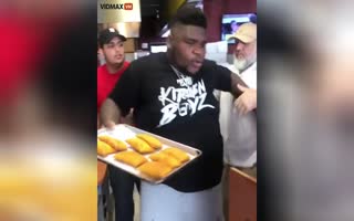 Fat Thug Walks Into Restaurant And Steals Some Food - Videos ...