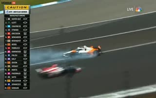 Dramatic Moments Unfold at Indy 500: Tire Flies and Driver Flips in Collision