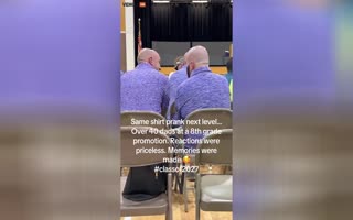 Savage Moms Convince 40 Dads To Wear the SAME Shirt to a School Meeting
