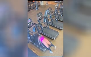 LOL! Woman Gets Depants'd and Flung Whilst on the Treadmill at the Gym