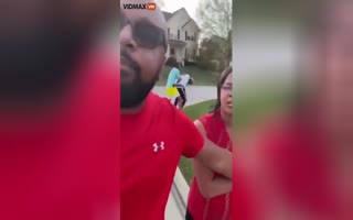 Grown Man Shows Up To Beat Up Teen At His House After Some Social Media Posts, Things Get Firey