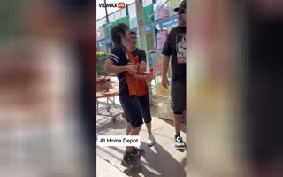 Home Depot Employee Decides Today is His Last Day, Quits and Tries To Fight a Customer at the Register