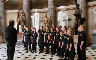 Children's Choir Interrupted Mid-National Anthem Performance in US Capitol, Told They're Protesting
