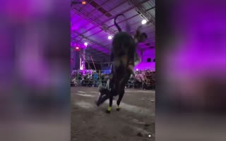 Bull Rider IMMEDIATELY Get's KO'd, Gets Ragdolled Around For Another 20+ Seconds