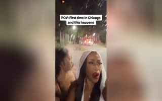 Some Queens Stopped To Pose For A Selfie In Chicago, That Was A Dangerous Idea
