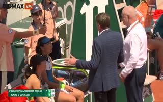 Female French Open Doubles Players Given The Boot After Whacking Ball Into Ball Girl's Shoulder, Making Her Cry