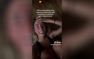 Sauna Showdown: Woman's Overreaction Turns Up the Heat, Comedy Ensues!