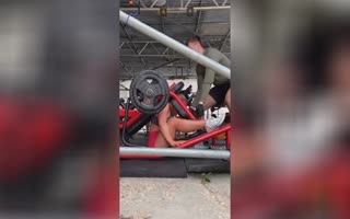 Folded for Fitness! Gym Coach Gets Laptop Slammed by a Broken Gym Machine