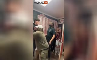 Young Punk Gets Rag-dolled Out the Door By a Pizza Shop Employee for Destroying Pizza Boxes