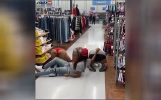 Walmart's Main Aisle Has Some Sort of Ghetto Worship Going Down