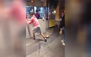 Dispute Between McDonald's Workers And A Degenerate Leads To Crazy Food Fight