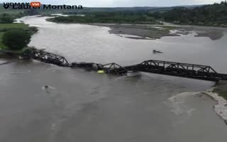 HERE WE GO AGAIN- Train Carrying Hazardous Materials Crashes Into River In Yellowstone Park After Bridge Collapses