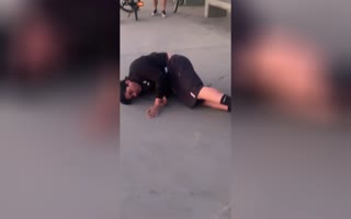 OH MY! Guy Slams Down HARD! Slide on His Face for Over 10 Feet!