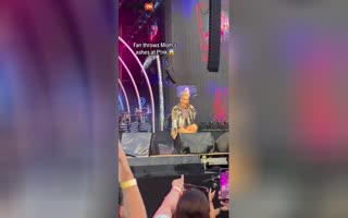 Shocking Moment at Pink Concert: Fan Throws Mother's Ashes On Stage
