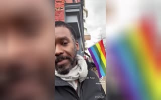 Totally Straight Black Guy Claims Pride Flags Make Him Feel Safe, Whilst American Flags Make Him Feel Unsafe
