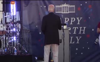 Dementia Concerns Arise as President Biden Talks to Imaginary People at July 4th Celebration