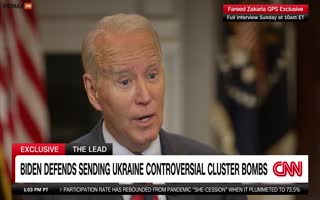 UNREAL! Fake Pres. Joe Biden Tells The USAs Enemies We're Running Low on Ammo Because We're Freely Giving it to Ukraine