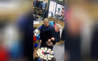 LOL, Watch As Two Old Dudes Try And Steal Golf Clubs At A Sports Shop