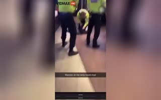 WTF!? Bystanders DEFEND a Machete-Wielding Lunatic Inside of a McDonalds - 'He Didn't Do Anything'