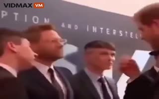 Oppenheimer Actor, Cillian Murphy, Gives Prince Harry the Death Stare After Correcting Him Calling Him British when He's Irish