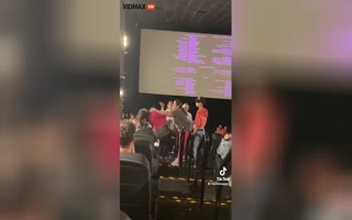 Angry Movie Goer Causes a Scene and Then Shoves a Girl Into the Seats During Barbie Credits