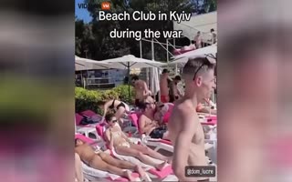 Packed Beach Club In Kyiv Makes You Wonder How Bad This War Really Is