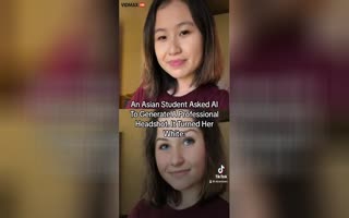 Asian-American Woman Asked AI To Create A Professional Headshot For Her, AI Turned Her Into A White Woman