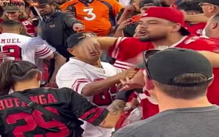 Fans Are Left Bloodied And Battered After Massive Brawl Breaks Out At The 49ers vs Broncos Game