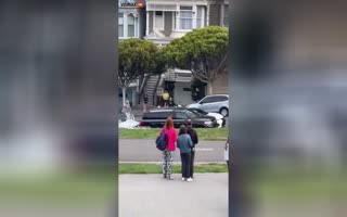 WTH? San Francisco Cops Sit In Their Cruiser And Watch A Car Get Jacked