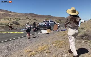 Climate Terrorists Blocking Road In Nevada Pissed Off The Wrong Cops