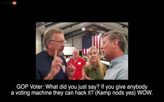 Georgia Governor Kemp Admits On Camera Electronic Voting Machines Can Be Easily Hacked While Still Saying The 2020 Election Was Kosher