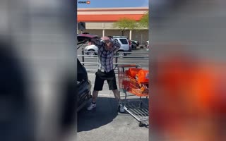 Home Depot Thief Pepper Sprays Citizen Recording Him In Las Vegas