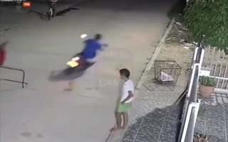 Guy Illegally Riding His Scooter In The Park VS Soccer Player With Skills
