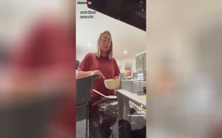 Wife Under Fire For Making A TikTok Video Of Her Making Her Husband Look Bad While She Cooks And Takes Car Of Child