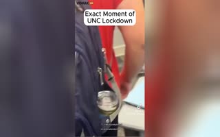British Student Recording His First Days On The Campus Of UNC Captures The Moment The School Went Into Lockdown Because Of Active Shooter