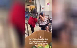 Fatass Woman Steals A Motorized Cart From An Elderly Lady At Walmart