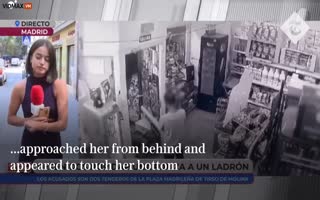 Female Reporter Is Sexually Harassed During Live Report On Spanish TV