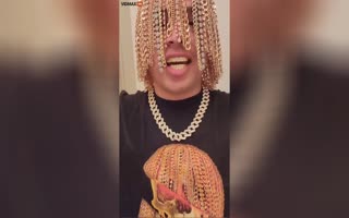 Mexican Rapper Gets Chains Surgically Implanted Into His Head