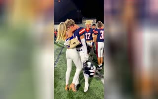 Hot Mom Under Fire For How She Hugged Her High School Football Playing Son