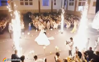 Fire Rips Through Iraqi Wedding Killing Nealy 100 Christians, Video Shows Spark Machines Set Chandeliers On Fire