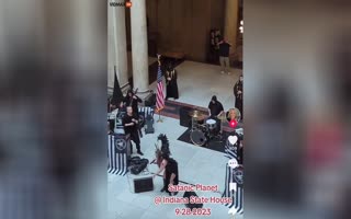 Somehow, In Conservative Indiana, A Satanic Metal Band With Ties To The Satanic Temple Was Allowed To Perform Inside The State Capitol