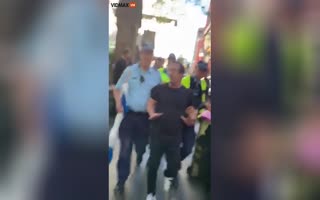 Australia Embarrasses Itself Again After Police Arrest A Man Holding An Israeli Flag Near Pro-Hamas Rally As They Yelled 'F*ck The Jews' 