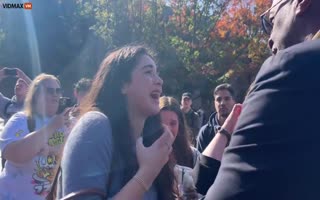 THEY WANT US DEAD: Jewish Students At The University Of Washington Cry As Pro-Palestinian Students Chant Behind Them