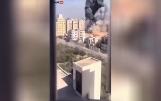 Isreali Drops Bunker Busters On Underground Hamas Weapons Depot, Causing Massive Underground Explosions Under The Streets