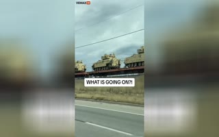 What's Going On All These Tanks And Armored Vehicles Rolling Through Colorado?