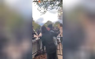 Mostly Peaceful Pro-Hamas Supporters Assault Capitol Police, Try To Breech Barrier At White House