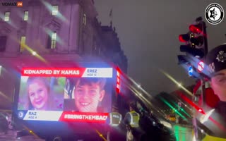 London Has Fallen: Police Tell Trucks With LED Billboards Showing Missing Israelis Chjildren To Turn Them Off, Might Upset The Pro-Hamas Bunch